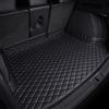 HIPATU Auto Tappetino per Bagagliaio per Alfa Romeo Stelvio 2017-2021 2022 2023 2024, Antiscivolo Impermeabile Protezione Auto Vasca Baule Tappeto Accessori,D-Black-Plus