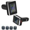 TECKZOON Set di monitoraggio della Pressione dei Pneumatici con Display Indipendente a Quattro Ruote, con 4 sensori Esterni Wireless IP68, Monitor della Pressione TPMS, Adatto per Camper/SUV/berline