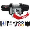 Warn Verricello VRX 25 Powersports 101025 con Interruttore Montato sul Manubrio e Cavo in Acciaio: 3/16 Diametro x 50' Lunghezza, 1,25 tonnellate (1,1 kg) capacità