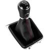 Jifuphav Pomello Cambio Auto Pomello Del Cambio In Pelle Per Golf 7, Per MK7 2013-2018, Cuffia Antipolvere, Cambio Manuale A 5 O 6 Marce, Ricambio Per Interni Cambio Dell'automobile(6Speed)