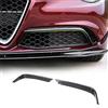 TGFOF Alette in fibra di carbonio per Alfa Romeo Giulia Sedan 4 porte 2015-2020, pinne per paraurti anteriore, kit di alettoni, alettoni per paraurti anteriore, protezioni per corpo vettura, kit di