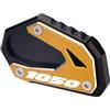 MotHeart Estensione in alluminio per V-Strom 1050DE Adventure 23-26 1050 20-26 1050XT 20-22 supporto laterale moto accessorio (oro)