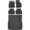 MOTOS Set di tappetini in gomma e tappetini per il bagagliaio per Volkswagen Passat B8 2014-2022 Migliorare il comfort di viaggio con tappetino antiscivolo auto 3D- tappetini per tutte le stagioni aut