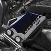 labelbike - Adesivi 3D Moto Battitacco Protezione e Decorazione in Resina compatibile con Yamaha MT-09 2024-2025 Colore Argento
