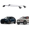 Palmaspareparts BARRE PORTATUTTO SILVER PER CUPRA FORMENTOR E C3 AIRCROSS CON CHIAVE ANTIFURTO TUV-GS