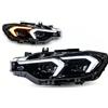 BTHMGBAE Fari Anteriori Per Serie 3 F30 F31 2012-2019 Fari Anteriori A LED Neri In Stile Auto Gruppo Fari A LED Faro Principale(For LED)