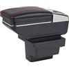 SZSS-CAR Nero Bracciolo in pelle per auto, console centrale con vano portaoggetti interno Compatibile con VW Tiguan 2009~2010 2011 2012 2013 2014 2015 2016