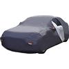 Lupex Shop TELO COPRI AUTO COPRIAUTO FELPATO IMPERMEABILE CON 6 RIFRANGENTI RESISTENTE ALLE INTEMPERIE IN VARIE MISURE PER OGNI AUTO (M: 430x165x117cm)