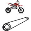 Yosoo Health Gear Corona 420 Catena 155 Mm 37 Denti 420 17 Denti Corona Universale per Mini Moto Cross 50 a 125 ATV Go Kart, Kit Pignone per Mini Bici Cross con Maglie