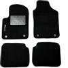 Generico Set Tappetini Auto in Moquette per Fiat 500 dal 2013 in poi, 4 Pezzi, con Battitacco, Clip di Fissaggioe bordino antiscivolo, Nero (qualità moquette standard 6 mm, 1 ricamo)