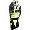 DAINESE - Impeto D-Dry Gloves, Guanti da Moto Impermeabili in Pelle con Protezioni sulle Nocche e Compatibilità Touch Screen, Guanti Moto Unisex, da Uomo o Donna, Nero/Giallo Fluo, XL