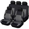 BQKCD Auto Set Coprisedili per Fiat 500L 500X 500S 500e 500 3+1(Type 330/332) 2012-2023 2024 2025, Set Copri-Sedile Fodere per Anteriori e Posteriori Confortevole Traspirante Accessori Interno