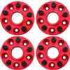 WINCHMAX Distanziali Ruota mozzo in Alluminio anodizzato 30 mm. PCD 5 x 120, Filetto 14 x 1,5 mm, Foro Centrale 70,1 mm. 4 x 30 mm per Discovery MKII -Disco 2, P38. Rosso T2