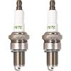 TORCH 2pcs F6TC Candela d'accensione Sostituisci per NGK BP6ES Candela d'accensione, per W6D Candela d'accensione, per CHAMPION N9YC Candela d'accensione, per W20EP IW20 Candela d'accensione, OEM