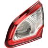 Generic Fanale Posteriore Interno, Impermeabile 26555 BR01A Fanale Posteriore Interno Rosso e Lente Trasparente per Qashqai J10 Dal 2010 Al 2014 (Giusto)