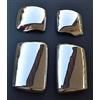 24/7 AUTO 24/7Auto 4 protezioni per specchietti retrovisori, in acciaio inox lucido, decorazioni per camion Stralis Hi-Way