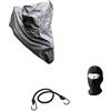 MOTO SPORT MONDO COMPATIBILE CON PIAGGIO BEVERLY 400 HPE TELO COPRIMOTO COPRISCOOTER TAGLIA XL COPERTURA IMPERMEABILE TRASPIRANTE FODERA INTERNA FELPATA ANTIGRAFFIO 245X105X125CM