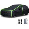 Generic Copertura Anti-Grandine Invernale per Auto per VW Golf R 7.5 Telo Copri con Cerniera,Resistente a Grandine,Neve,Gelo e Vento,Con Corde antivento,Strisce riflettenti