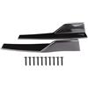 OPSDKVKS Divisore a bilanciere per minigonne laterali universale, spoiler laterale per auto, kit carrozzeria aerodinamico nero lucido per un look esterno sportivo, in materiale ABS 17,7 x 3