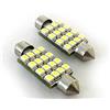 CARALL Lampada Led Siluro Canbus No Errore T11 C5W 43mm 16 SMD Luci Targa Abitacolo 12V