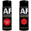 Alex Flittner Designs Auto Vernice Spray Set per Daihatsu R40 RedBase Trasparente 2x400ml con vernice spray trasparente