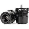 ZESIDIMO per XMAX300 X-MAX 300 2017-2022 2023 2024 Manopole Manubrio Moto Tappi Terminali Tappi Slider Accessori xmax X max300 (Nero)