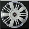 Rixto Kit di 4 copricerchi adattabili - per FIAT SEDICI modello 2006 (LOGO ROSSO) - diametro 16 - non originali