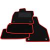 Somer Car Kit Tappetini Auto compatibili con Volkswagen Golf 7 2012-2020 | Set Tappeti in Moquette, Tappeto auto su misura, bordo rosso