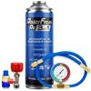 Ralertreik Ralerfresh RC 3 in 1 - Ricarica Aria Condizionata Auto R134a fino al 2016 - Gas refrigerante, Sigillante perdite, Lubrificante (Bombola RC31 + Manometro Tubo + Connettore)
