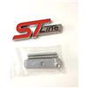 SDUEYZS Auto 3D Emblema Adesivo per Ford Kuga MK3 MK4 S Max Focus Puma Fiesta ST Line Griglia Anteriore dell'auto Stemmi e Decorazioni Sticker Badge carrozzeria Accessori,Silver-Red