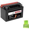 CLICK & GO COMPATIBILE CON BENELLI TRK 502X ABS E4/E5 500 da anno 2018 al 2022 BATTERIA BOSCH YTX9-BS M60100 BATTERIE 8AH AMPERE 12V PRONTA PER L'UTILIZZO GIÀ CARICA MOTO SCOOTER 152X88X106MM