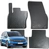 W-Parts TAPPETI - TAPPETINI IN GOMMA 3D TPE NERI PER VOLKSWAGEN TOURAN II DAL 2015->
