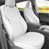 Ywooon Coprisedile Auto Set Completo per Tesla Model Y 2020-2025 Juniper Traspirante Morbido e Antiscivolo - Cuscino per Sedile Comfort per la Guida Accessori Interni Bianco Ghiaccio, 7 PZ