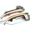 Hacreyatu Indicatori di direzione dinamici a LED nello specchietto retrovisore per A-udi A4 A5 A3 8P B8.5 S5 RS3 RS4 RS5