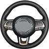 BOLNEY Coprivolante in pelle cucito a mano per auto fai da te,per Jeep Renegade 2016 2017 per Compass 2017,coprivolante cucito a mano protezione volante