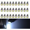 PolarLander 30Pcs T5 5050 1SMD Cruscotto con Cuneo LED Canbus Bianco Indicatore Automatico per Auto Lampadina per cruscotto Interna Lampade Laterali per Veicoli DC 12V