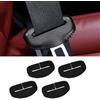 R-timer Copertura Protettiva in 4 Pezzi per Fibbie di Cinture per Alfa Romeo Stelvio 2017-2023, Copertura per Serratura di Cintura di Sicurezza per Auto, Parti Interne Antigraffio per Auto,Black