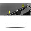 HIGH FLYING Griglia decorativa nera lucida ABS plastica 2 pezzi per Golf 8 Mk8 Life, Style, R-Line 2020 2021