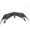 PSLER Moto Carenatura Anteriore Winglet Aletta Anteriore Aerodinamica Wing Cover Spoiler, PSLER Accessori per la Decorazione Della Presa D'aria per YZF-R3 YZF-R25 V1 2015-2019(Nero/Blu/Carbonio)