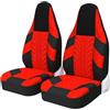 ZHANFEIS Per Fiat Per Ducato 230 Coprisedili Auto Resistenti Universali Adatti Alla Maggior Parte Furgoni/camion Anteriori 2+1 Posteriori Universali Coprisedili Auto(2PCS RED)