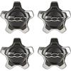 SANQIUTOU 4 Pezzi Tappi Coprimozzo Compatibili per Fiat 500X (16inch), Protezione Dalla Ruggine Antipolvere per Ruote Accessorio Decorativo Cerchioni Accessori