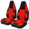 NOKRGQW Coprisedili Auto Per Zoe Per Aygo Per Citroen C1 Un Paio Di Coprisedili Anteriori Auto Universali Per La Maggior Parte Delle Auto Protezione Per Sedili A Secchiello Coprisedile Auto(2pcs RED)