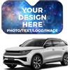 Generic Parasole personalizzato per parabrezza auto, crea la propria immagine o testo, mantiene il veicolo fresco, visiera pieghevole personalizzata per finestrino anteriore con protezione UV riflettente