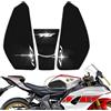 DFFMQSJ Adesivi per Protezione Serbatoio Carburante Laterale per Moto Decalcomania Antiscivolo Grip Ginocchio Gas Traction Pad Tankpad Compatibile con Yamaha YZF R7 YZFR7 R7 2022 2023, (White)