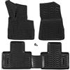 J&J AUTOMOTIVE Tappetini Auto in Gomma su Misura per Bmw X5 E53 2000-2006, Set da 4 Pezzi, Bordo Alto 4 cm, Antiscivolo, Inodore, Colore Nero