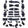 Generico Kit di riparazione completo compatibile con capote Fiat 500 Cabrio Fiat 500C 500 C (34 pezzi)