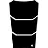 Paraserbatoio.it PARASERBATOIO RESINATO NEUTRO ADESIVO EFFETTO 3D, PER MOTO - UNIVERSALE - forma Wyoming compatibile con BMW Adventure, misura 25,5 cm x 15 cm Colore Nero