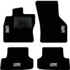 QUEMAR Tappetini Auto per Golf VII 2012-2019, Bordo Nero, 4 Ricami | Kit Tappeti Moquette e Gomma su Misura / Set 2 Anteriori + 2 Posteriori / Ricami e Colori Personalizzati / Antiscivolo