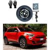 D'ANGELO 1988 Kit Ruotino di Scorta 16 compatibile con Fiat 600 con Cric, Chiave e Sacca