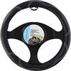 OISE ART STORE Trade Shop - Coprivolante Universale Auto in Ecopelle Copertura Sterzo Macchina Camper 38cm